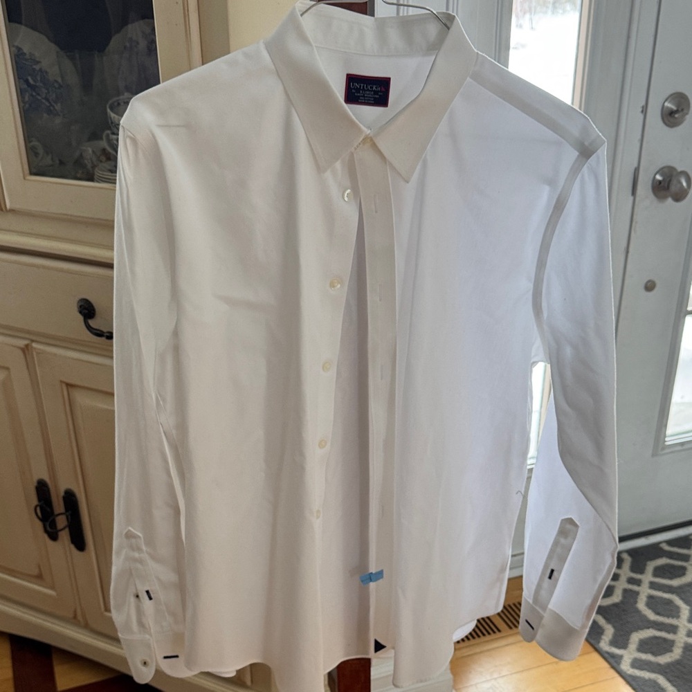 UNTUCKit Crisp White Men's Dress Shirt XL